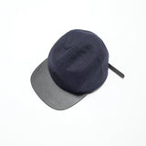 Leather Comfort Hat in Navy