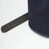 Leather Comfort Hat in Navy