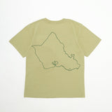 Island Map T-Shirt in Sage