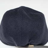 Leather Comfort Hat in Navy