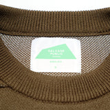 Rainfall Knit Crew Logo in Olive