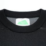 Rainfall Knit Crew Stamp in Black