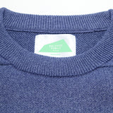 Rainfall Knit Crew Stamp in Blue