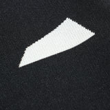 Rainfall Knit Crew Logo in Black