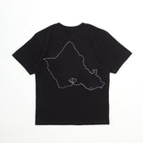 Island Map T-Shirt in Black